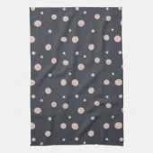 FAUX glitter roos goudkleurig gestippeld Theedoek (Verticaal)