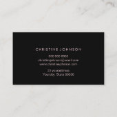 Faux glitter roze vlinder loyaliteitskaart visitekaartje (Achterkant)