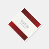 Faux Glitter Ruby Red Servet (Hoek)