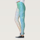 Faux Glitter Sequins Pastel Ombre Pink Blue Leggings (Links)
