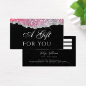 Faux glitter sequoire cadeaukaart visitekaartje (Bureau)