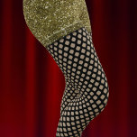 Faux Glitter Shorts and Fishnet Costume Leggings<br><div class="desc">Er is een feest aan de gang op deze leggings en jullie zijn allemaal uitgenodigd. Goudglitterspaar met hete broeken met aangehechte visnetten en ruimte voor uw initialen. Een partij. Dit is allemaal een visueel effect en geen echt glitter of echte visnetten. U kunt de huidtoon onder de netto kousen aanpassen....</div>