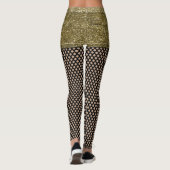 Faux Glitter Shorts and Fishnet Costume Leggings (Achterkant)