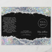 Faux glitter Silver Sequin Brochure (Voorkant)