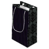 Faux Glitter Skull Good Bag Klein Cadeauzakje (Achterkant Gekanteld)