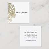 Faux Glitter Skull Tattoo Artistist Visitekaartje (Voorkant / Achterkant)