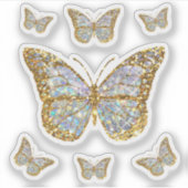 faux glitter small butterflies sticker (Voorkant)
