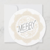 Faux Glitter Snowflake Holiday Greep Card Feestdagenkaart (Voorkant)