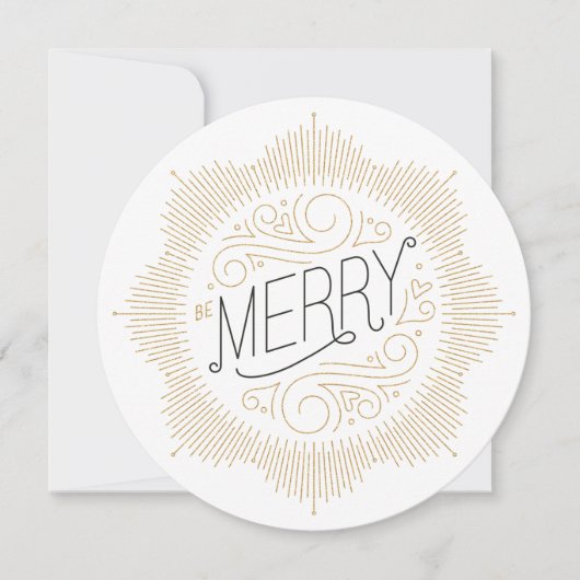 Faux Glitter Snowflake Holiday Greep Card Feestdagenkaart (Voorkant)