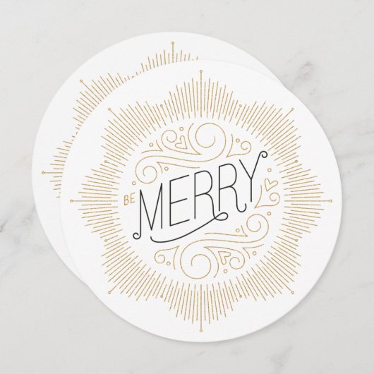 Faux Glitter Snowflake Holiday Greep Card Feestdagenkaart (Voorkant / Achterkant)