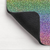 Faux Glitter Sparkles Shiny Rainbow Muismat (Hoek)