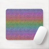 Faux Glitter Sparkles Shiny Rainbow Muismat (Met muis)