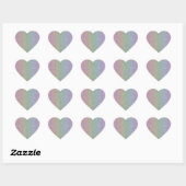 Faux Glitter Sparkles Shiny Rainbow Pearl Hart Sticker (Vel)