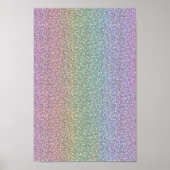 Faux Glitter Sparkles Shiny Rainbow Pearl Poster (Voorkant)