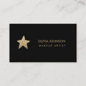 Faux Glitter Star | Artistische Visitekaartjes van (Voorkant)