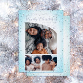 Faux Glitter Tapered Top 3 Fotoliefkerst Folie Feestdagenkaart