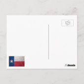 Faux Glitter Texas vlag Briefkaart (Achterkant)