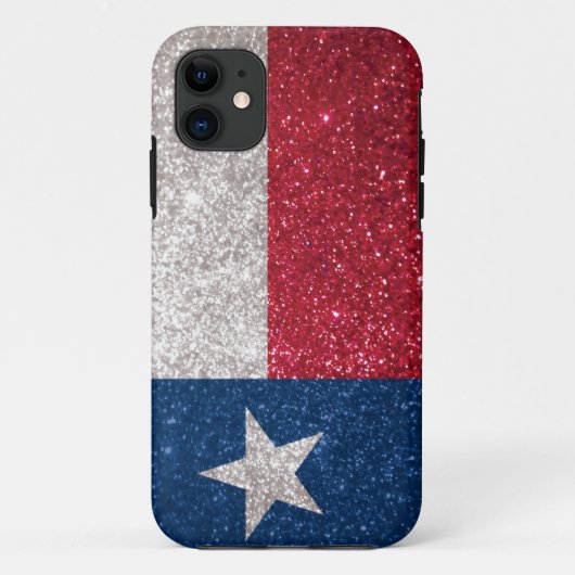 Faux Glitter Texas vlag Case-Mate iPhone Case (Achterkant)