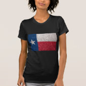 Faux Glitter Texas vlag T-shirt (Voorkant)
