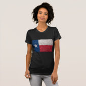 Faux Glitter Texas vlag T-shirt (Voorkant volledig)