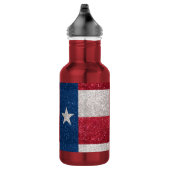 Faux Glitter Texas vlag Waterfles (Rechts)