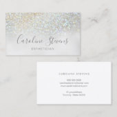 FAUX glitter textuur Visitekaartje (Voorkant / Achterkant)