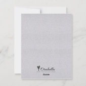 Faux Glitter Valentijnsdag Fotokaart Feestdagenkaart (Achterkant)