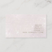 faux glitter visitekaartje (Achterkant)