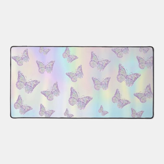 faux glitter vlinders bureaumat (Voorkant)