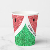 faux glitter watermeloen papieren bekers (Rechts)