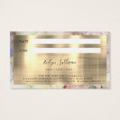 faux glitter waterverf en Gold Foil Visitekaartje (Achterkant)