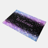 Faux Glitter Welkomstscript Deurmat (Schuin)
