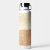 Faux Glitter Woman heelt roze goudwaterfles Waterfles (Achterkant)