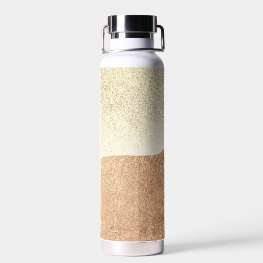 Faux Glitter Woman heelt roze goudwaterfles Waterfles (Achterkant)