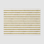 Faux Glittery Gold Stripes Tissuepapier (Voorkant)