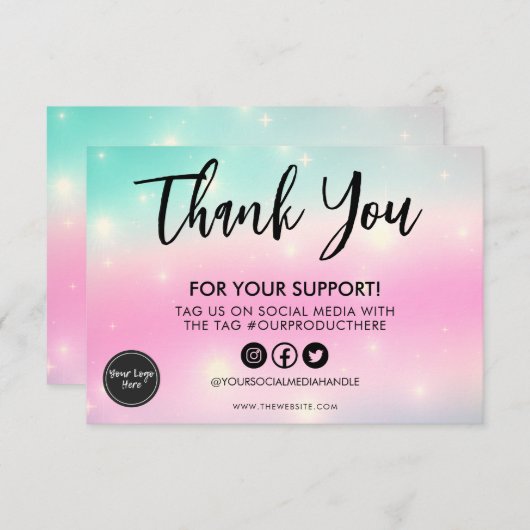 Faux Glittery Stars Calligrafiemedia invoegen (Voorkant / Achterkant)