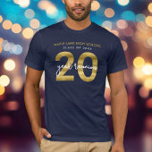 Faux Gold 20 jaar klas reünie T-shirt
