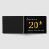 Faux Gold 20e verjaardag Party Gastenboek (Volledig)