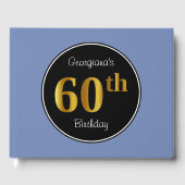 Faux Gold 60e verjaardag Gastenboek (Voorkant)