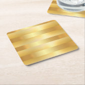 Faux Gold - Aangepast leeg - Moderne, elegante Sja Kartonnen Onderzetters (Schuin)