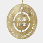 Faux Gold aangepast ornament met logo (Links)