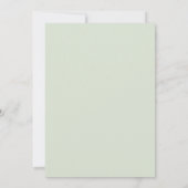 Faux Gold Abstract Cirkel Design Mint Sage Name Notitiekaartje (Achterkant)