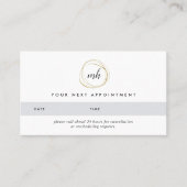 Faux Gold Abstract Logo Appointards Afsprakenkaartje (Voorkant)