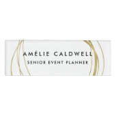 Faux Gold Abstract Naambadge (Voorkant)