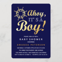 Faux Gold Ahoy is een stinkend baby shower.