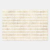 Faux gold arrow pattern inpakpapier vel (Voorkant 2)