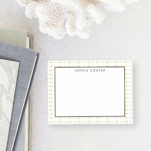 Faux Gold Arrows Pattern - Aangepast Post-it® Notes