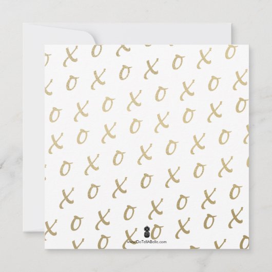 Faux Gold Bat Mitzvah xoxo (Achterkant)