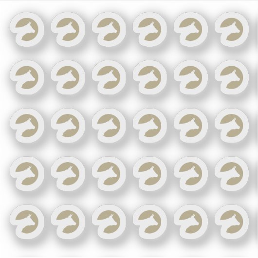 Faux Gold Beef Wedding Place Cards Meal Choice  Sticker (Voorkant)