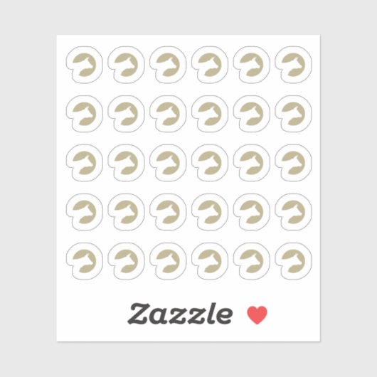 Faux Gold Beef Wedding Place Cards Meal Choice  Sticker (Vel)